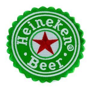 Heineken Beer Logo Patch Embroidery Iron on Sew Applique Imported Holland Nether